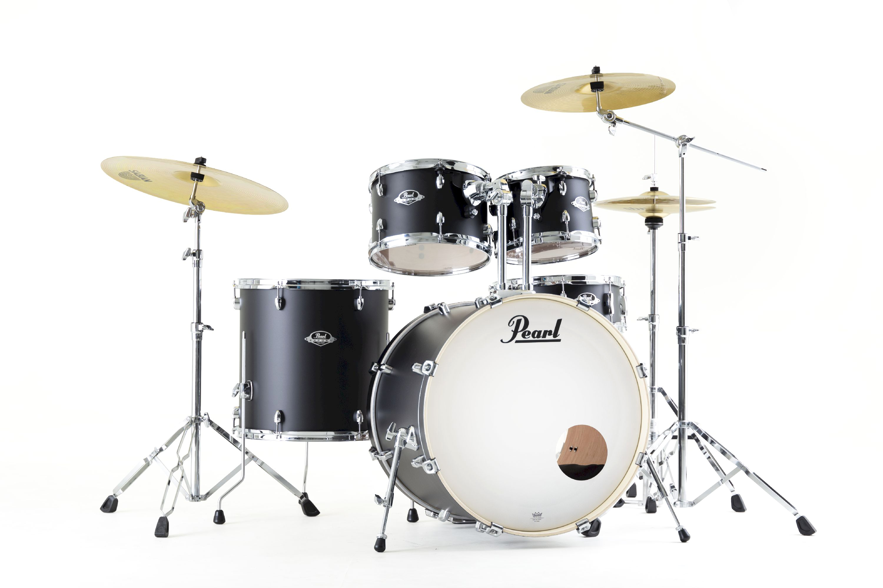 Pearl EXX705NBR/C761 Export Drum-Set Satin Schadow Black/Sabian SBR