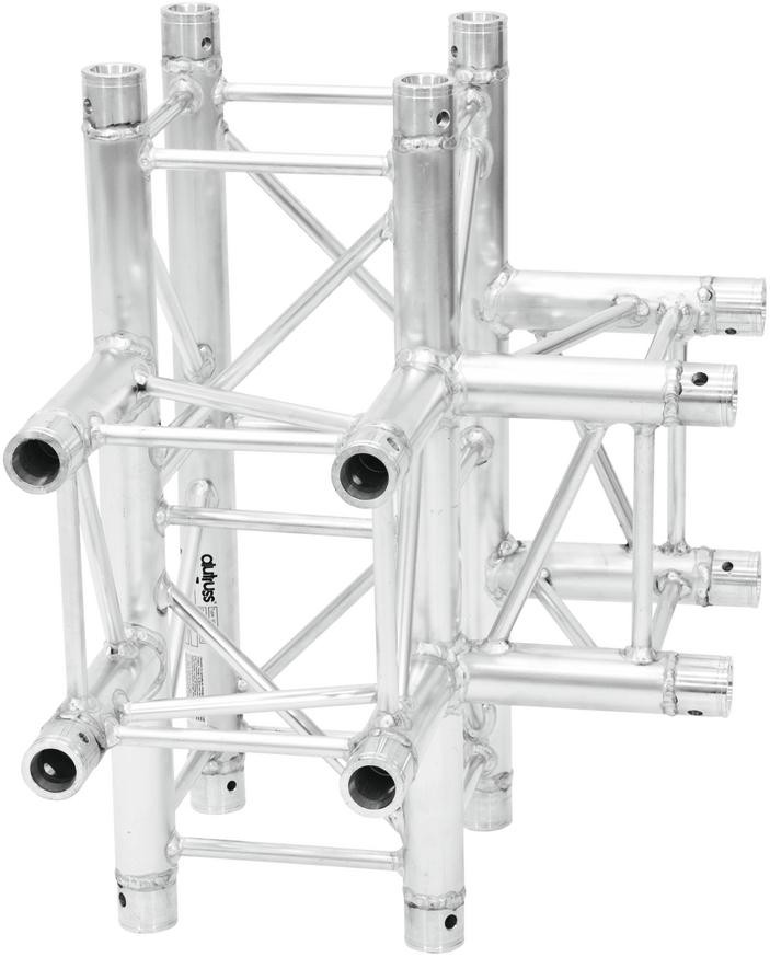 Alutruss QUADLOCK QL-ET34 T-42 4-Wege-T-Stück Alutruss QUADLOCK QL-ET34 T-42 4-Wege-T-Stück