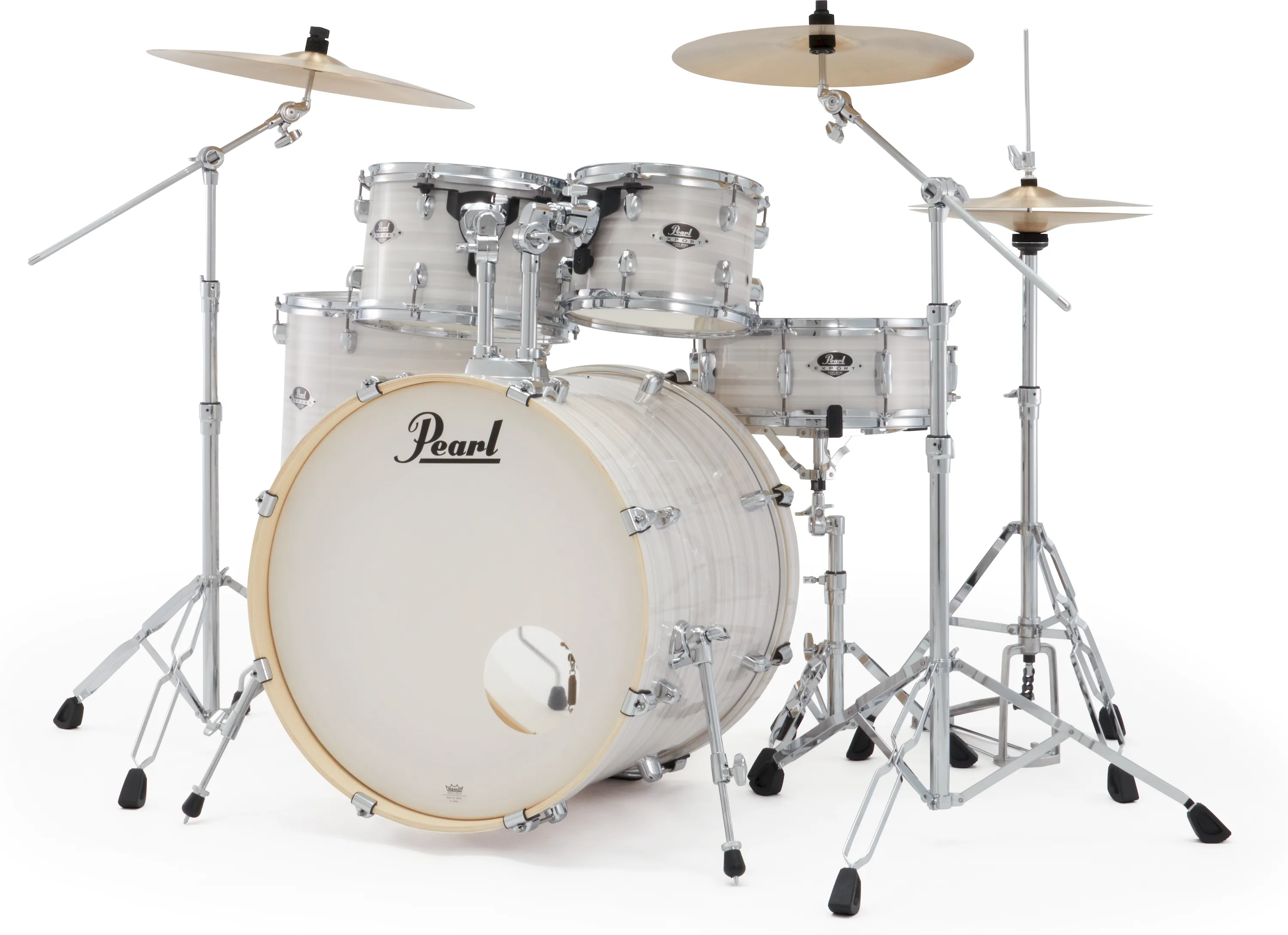 Pearl EXX725SNBR/C777 Export Drumset Slipstream White/Sabian PX