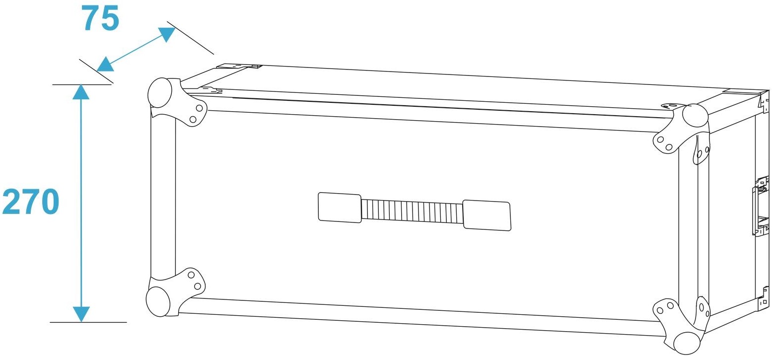 ROADINGER effect rack CO DD, 5U, 24cm deep, black – Bild 5