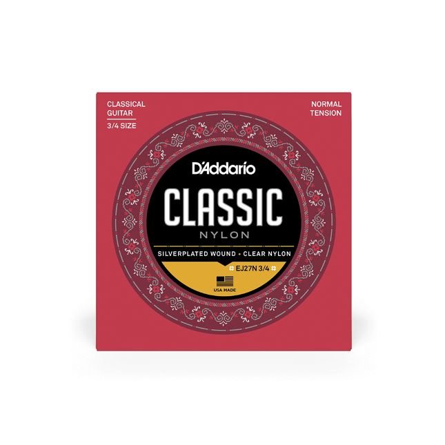D Addario EJ 27 Classic Nylon 3/4 Guitar