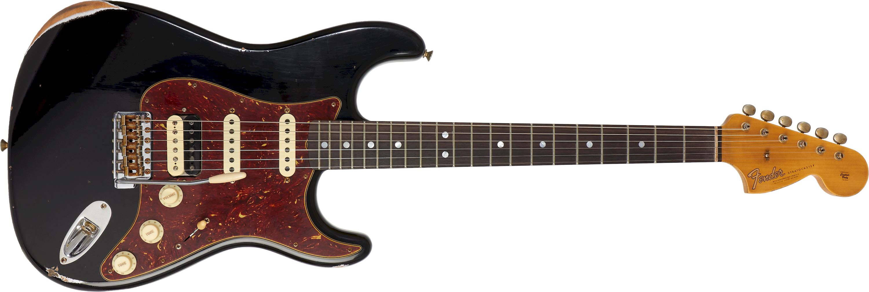 Fender Custom Shop 1967 Stratocaster HSS Relic Aged Black Limited Edition – Bild 1