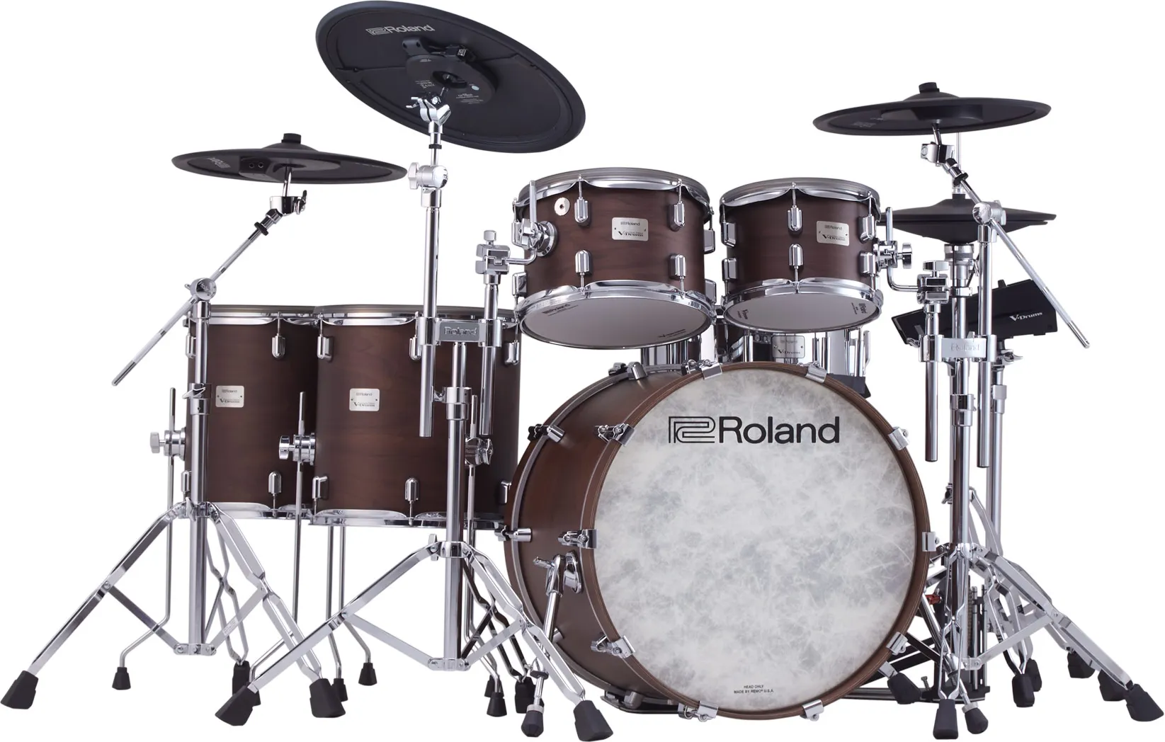 Roland VAD716-SW Electronic Drum Kit – Satin Walnut
