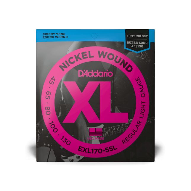 D Addario EXL 170-5SL Super Long Scale 045-130 Satz 5-String