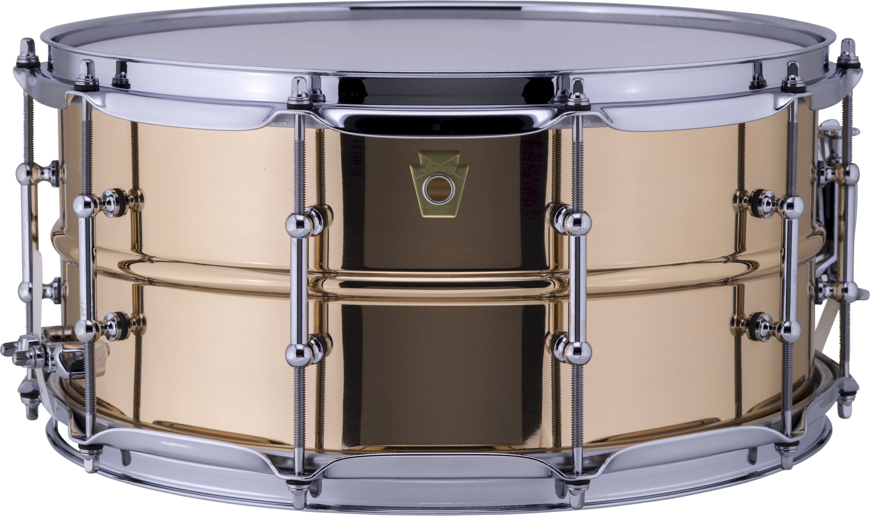Ludwig LC662T Snare Drum Copper Phonic 14x6.5" Smooth Copper Tube Lug
