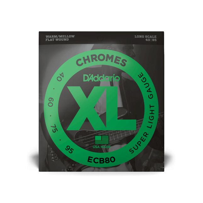 D Addario ECB80 Chromes Flat Wound