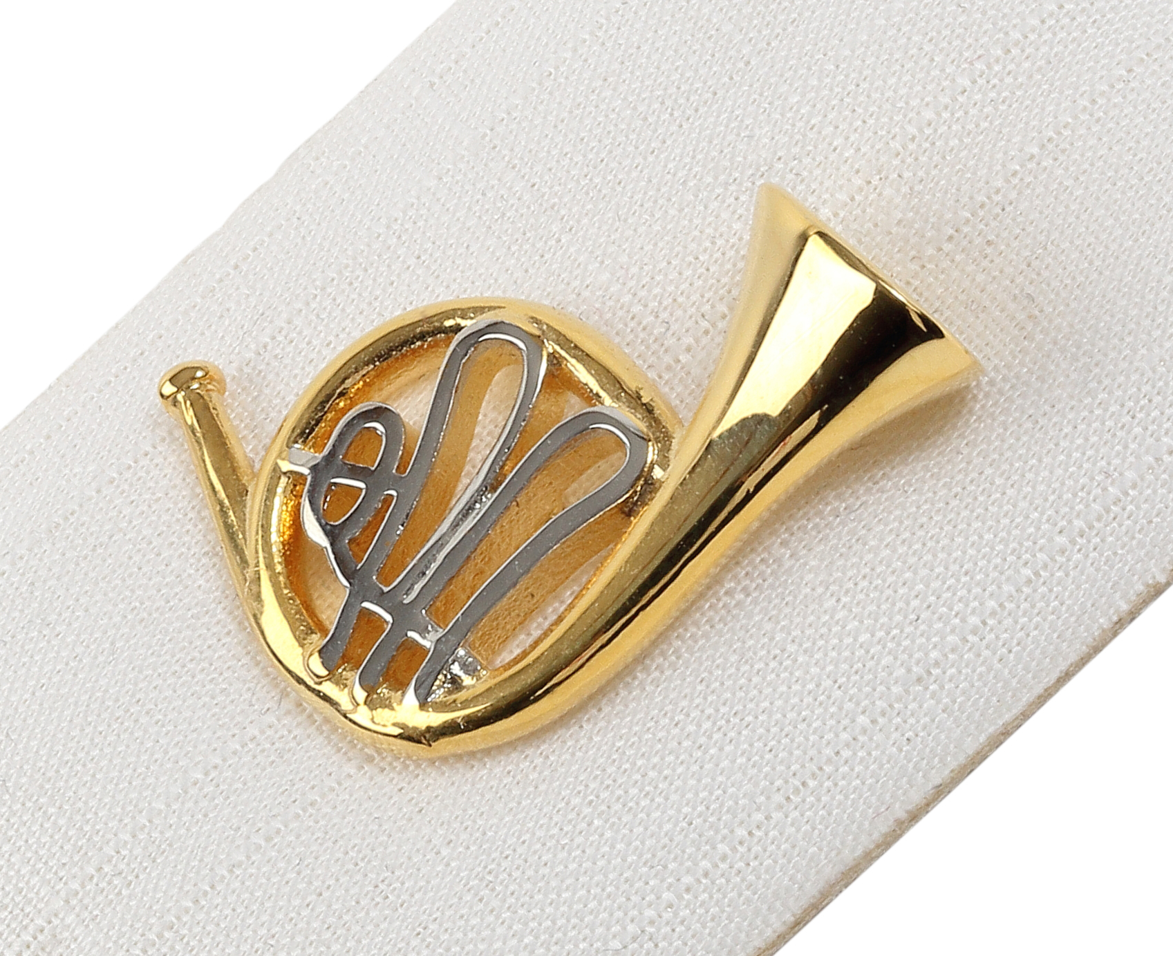 Frey A 22 French horn pin gold plated Frey A 22 French horn pin gold plated
