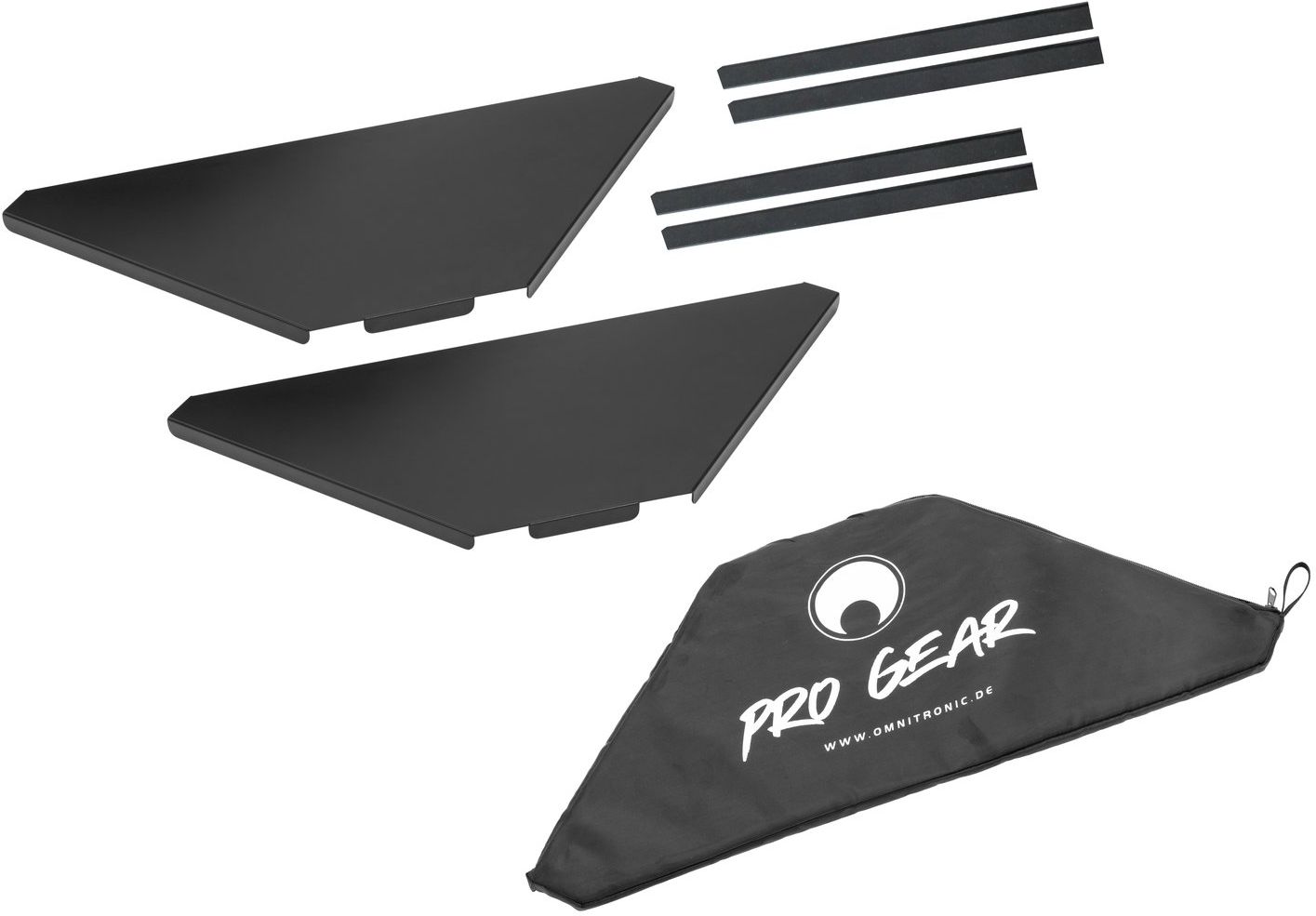 Omnitronic Eckplatten inkl. Tasche für Mobile DJ Stand