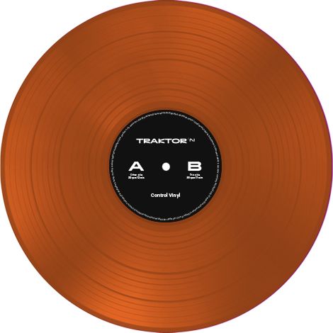 Native Instruments Traktor Control Vinyl MK2, Orange Transparent Native Instruments Traktor Control Vinyl MK2, Orange Transparent