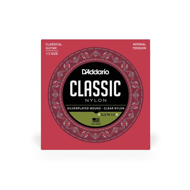 D Addario EJ 27 Classic Nylon 1/2 Guitar