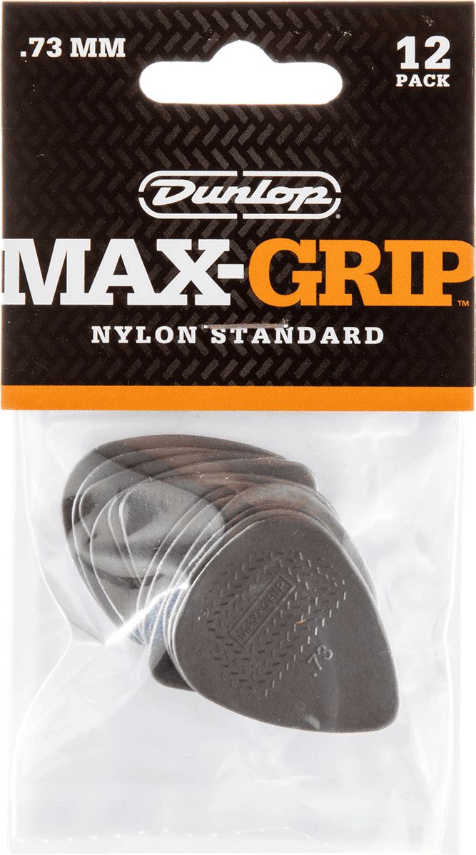 Dunlop Max-Grip Picks 0.73 mm Light Grey 449P073 Pack of 12