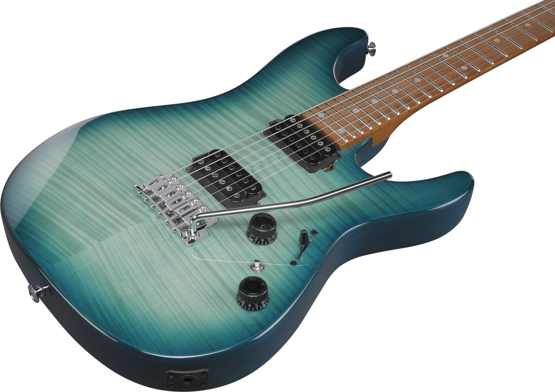 Ibanez AZ 24S1F-TXB Transparent Turquoise Burst – Bild 3