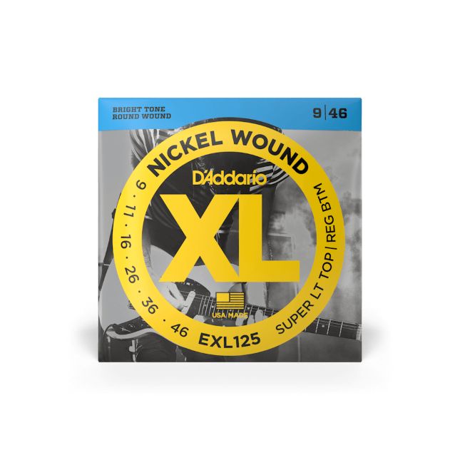 D Addario EXL 125 009-046 Super Light Top/ Regular Bottom