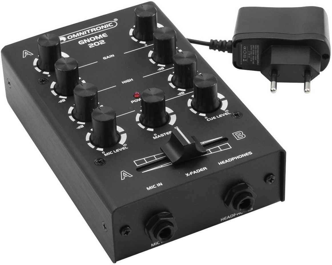 Omnitronic GNOME-202 Mini Mixer, black – Bild 2