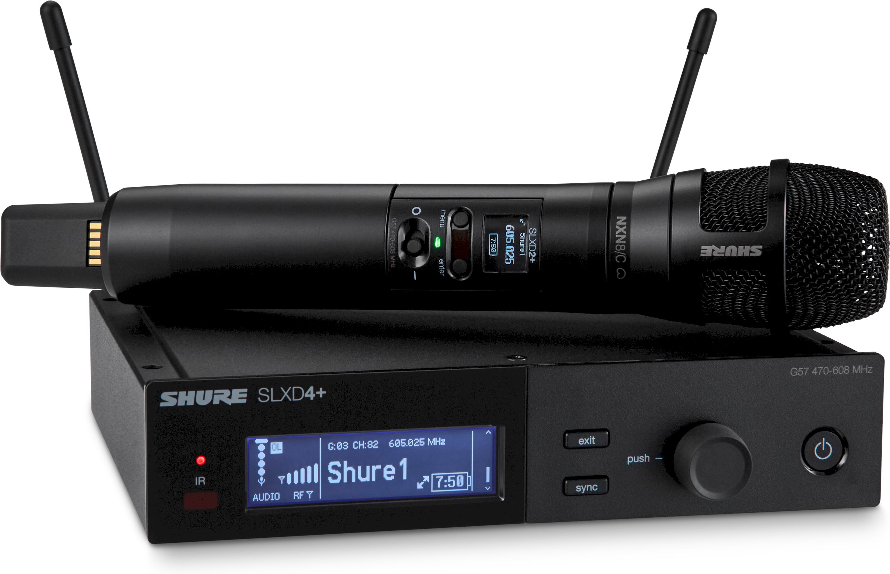 Shure SLXD24+ Handsendersystem, NXN8C, G65