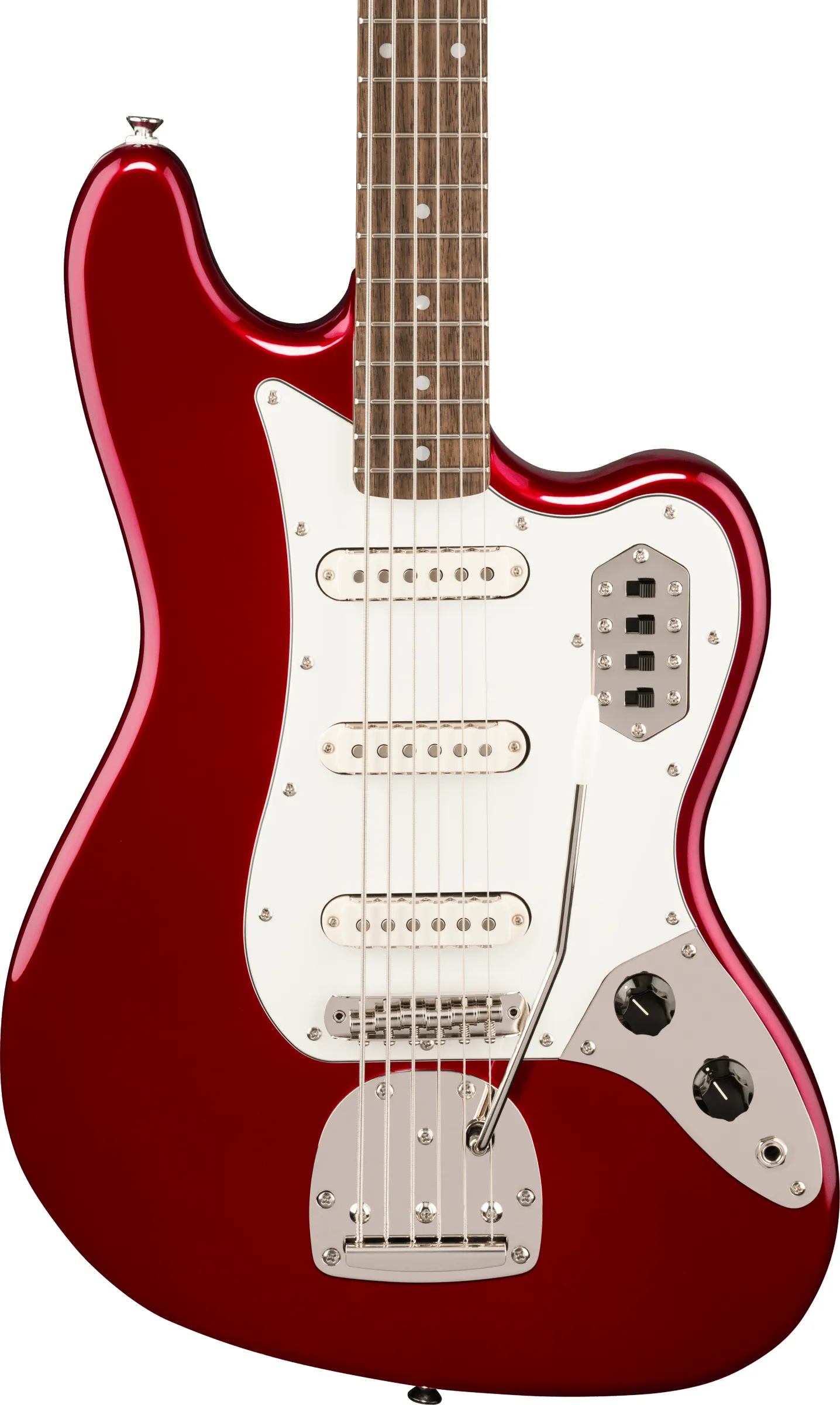 Fender Squier Classic Vibe FSR Bass VI Candy Apple Red Matching Headstock – Bild 3