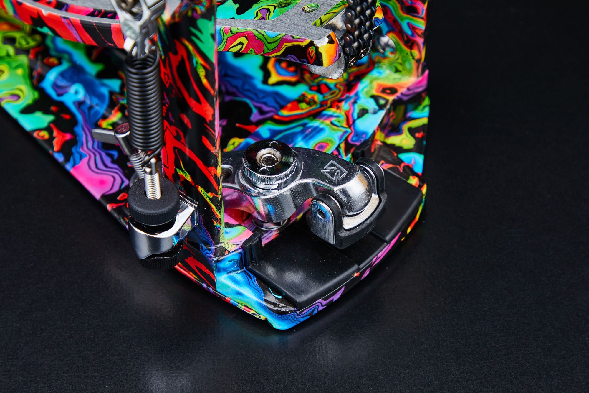 Tama HP900PWMPR Iron Cobra Power Glide Twin Pedal - Marble Psychedelic Rainbow Finish Tama HP900PWMPR Iron Cobra Power Glide Twin Pedal - Marble Psychedelic Rainbow Finish
