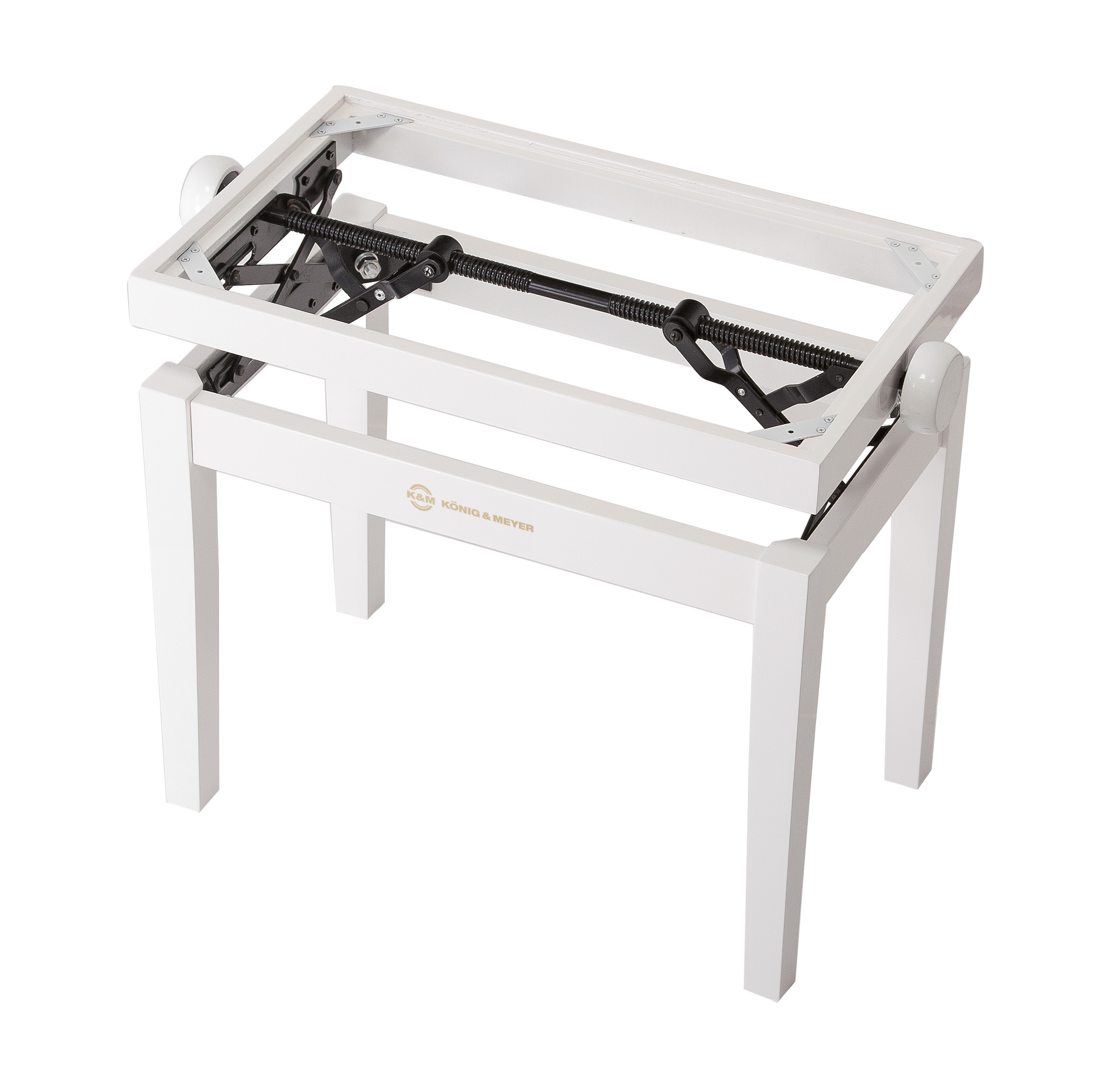 K&M 13711 Piano bench lower part white polished – Bild 2
