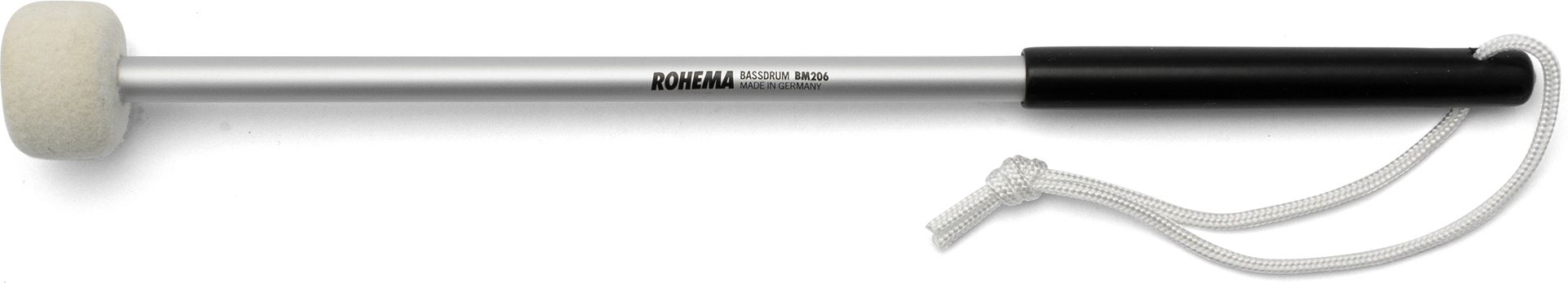 Rohema 61206 Mallet für Marschtrommel Filz Weiss