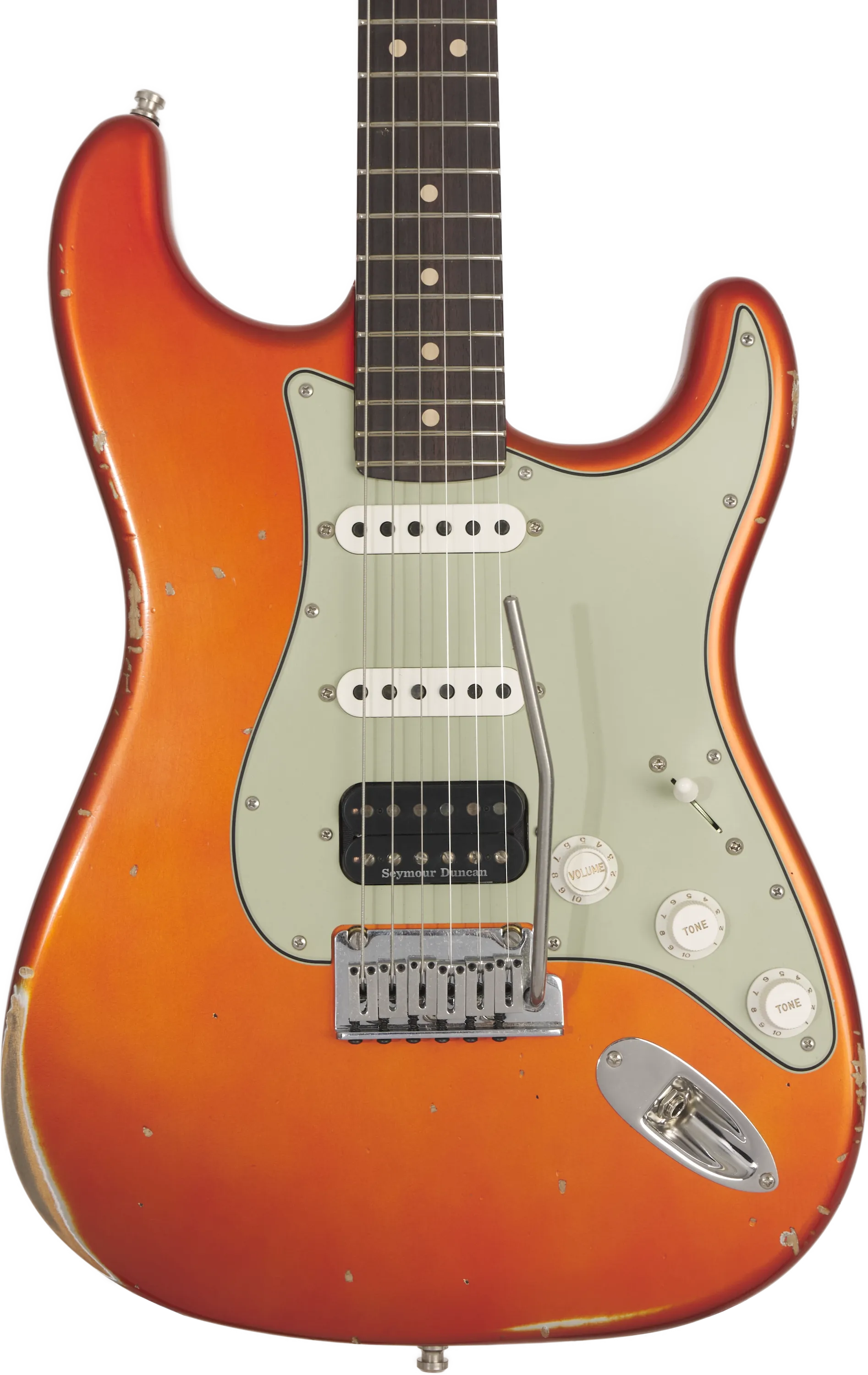 Fender Custom Shop Deluxe HB S-1 Strat Relic Candy Tangerine – Bild 3