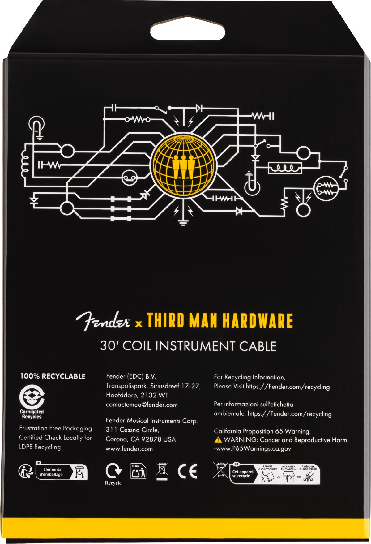 Fender Third Man Hardware Spiral X Kabel   – Bild 3