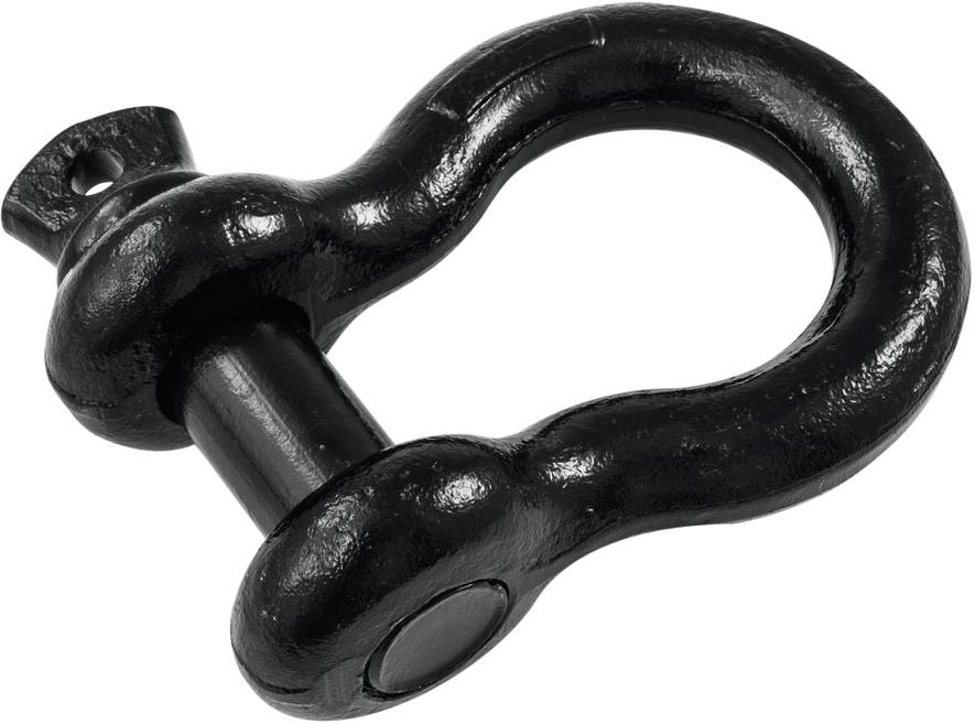 Safetex Schäkel 22mm schwarz mit Schraubbolzen