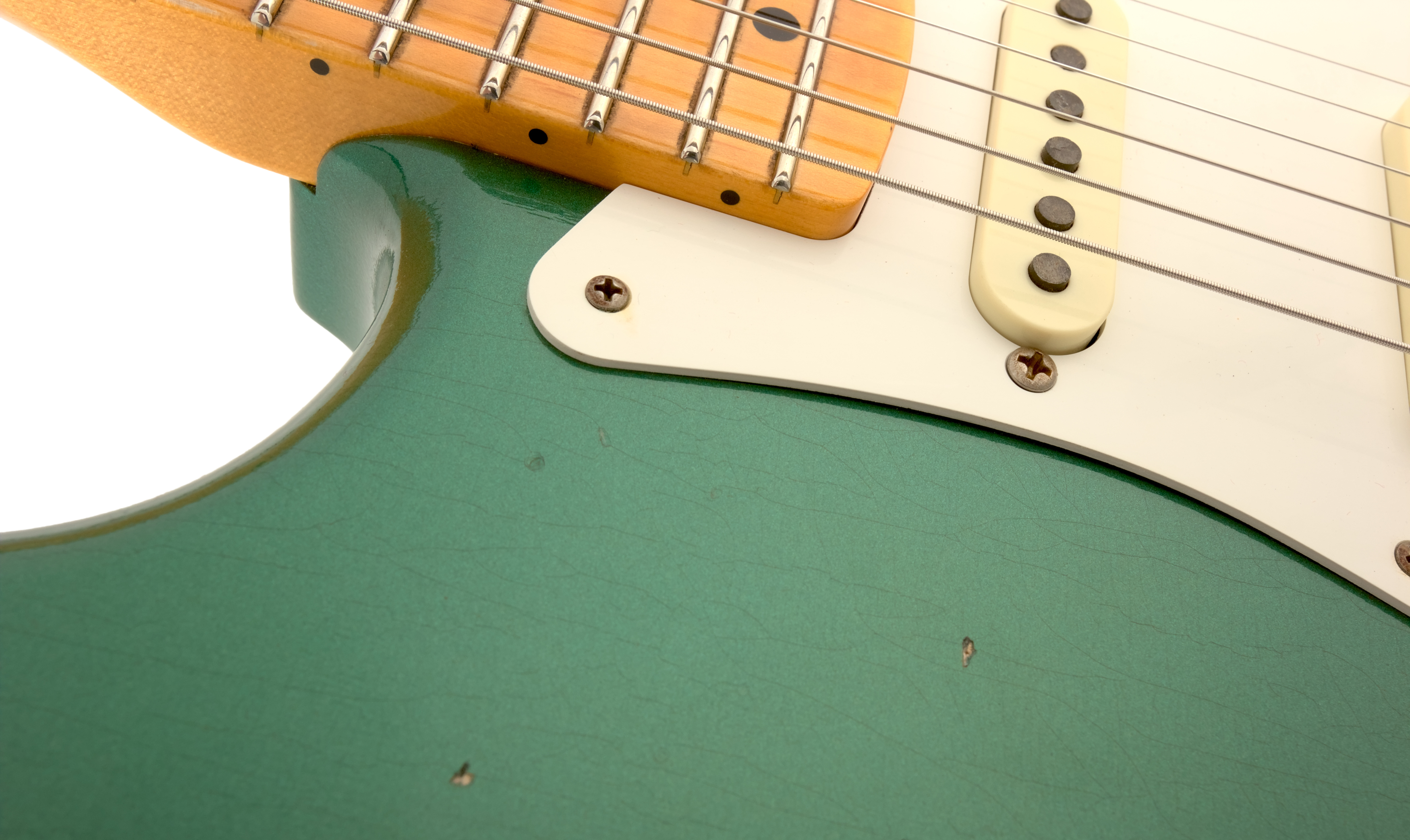 Fender Custom Shop 1956 Stratocaster Journeyman Relic Aged Sherwood Green Metallic – Bild 7
