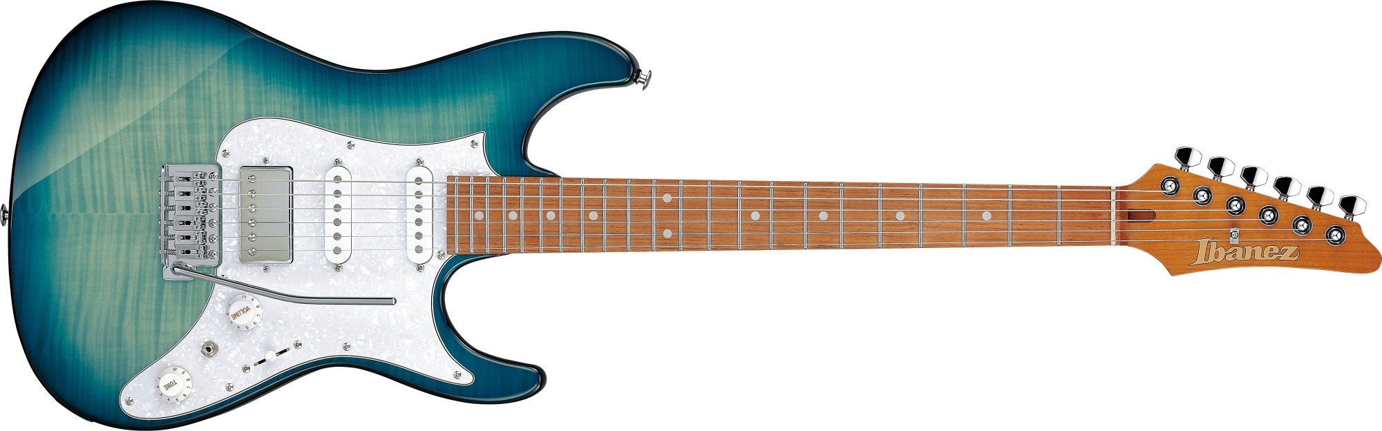 Ibanez AZ 22S1F-TXB Transparent Turquoise Burst