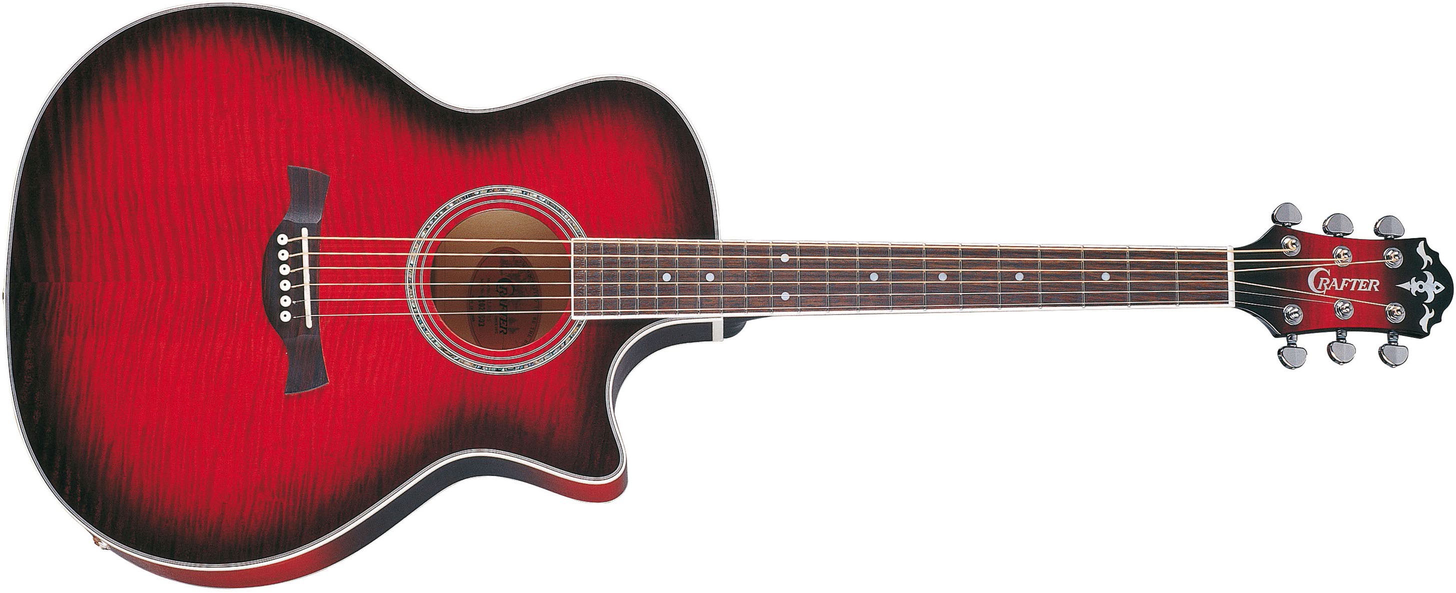 Crafter GCL-80 Winered Burst Westerngitarre