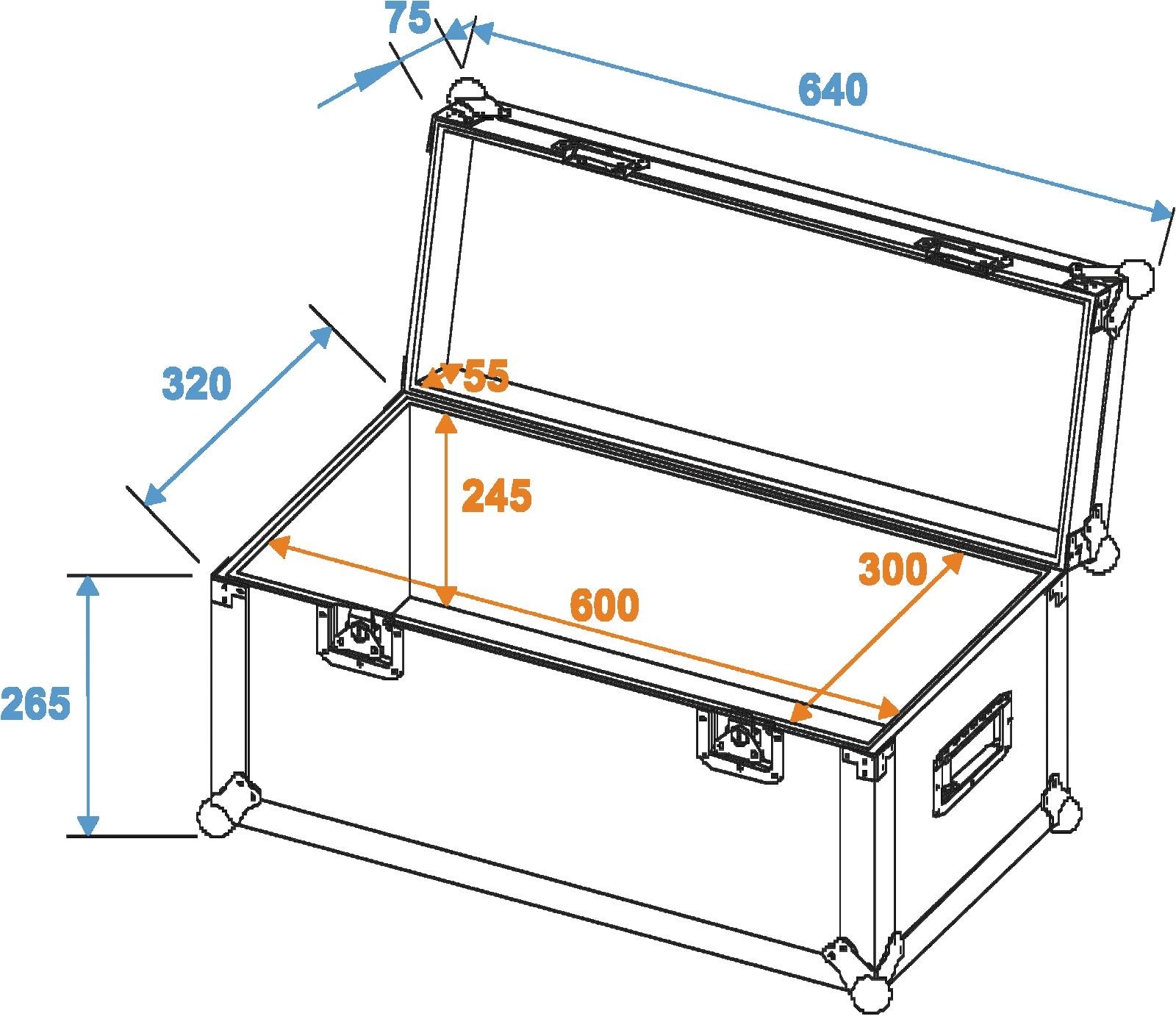 ROADINGER Universal-Case Profi 60x30x30cm – Bild 5
