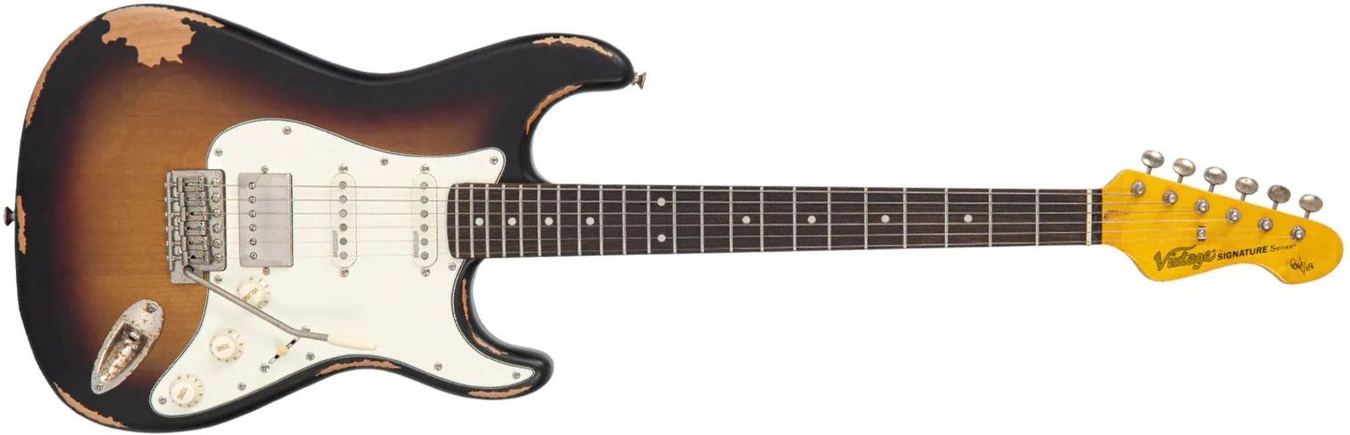 Vintage V6HMRPR Paul Rose Signature Distressed Sunset Sunburst Vintage V6HMRPR Paul Rose Signature Distressed Sunset Sunburst