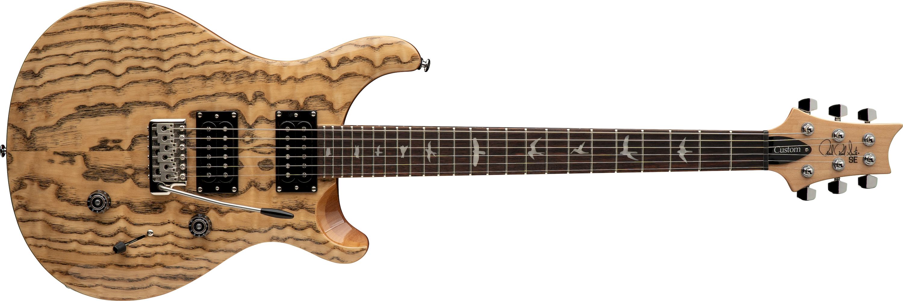 PRS SE Exotic Custom 24 Swamp Ash Burl Natural