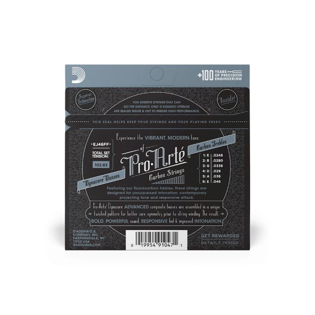 D Addario EJ 46 FF Pro Arte Carbon Hard Tension