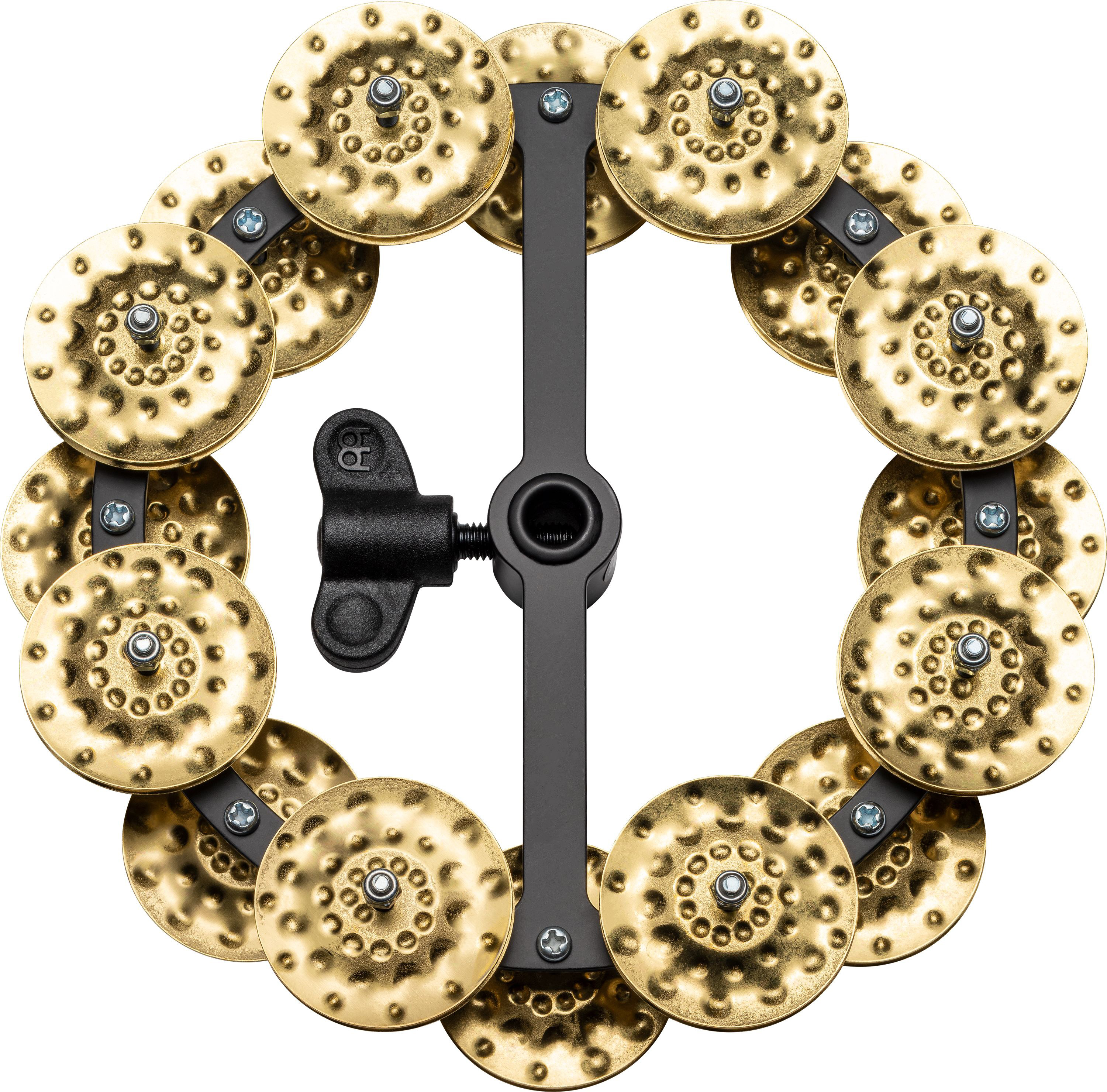 Meinl HTHH2B-BK HiHat Tambourine 2 reihig Messingschellen