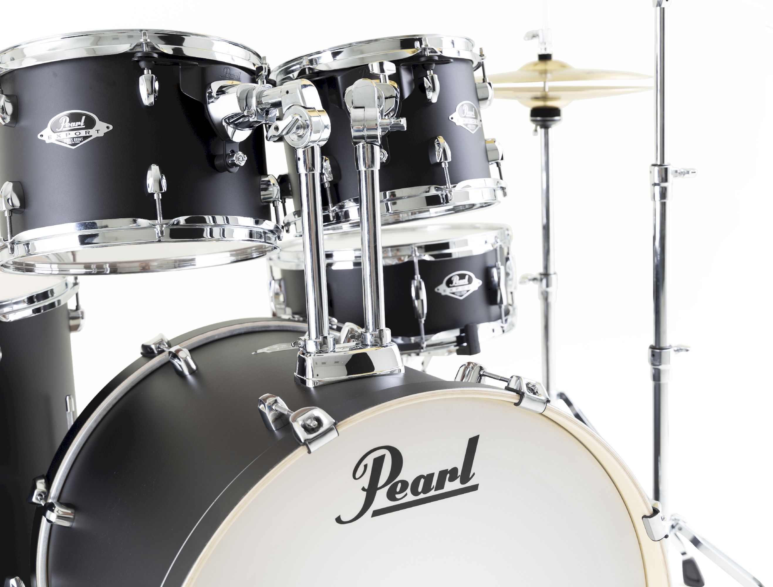 Pearl EXX705NBR/C761 Export Drum-Set Satin Schadow Black/Sabian SBR