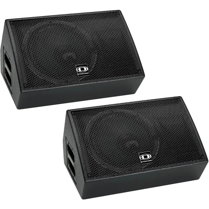 Soundpaket Monitor Pro, bestehend aus zwei Dynacord Bühnenmonitor-Lautsprechern