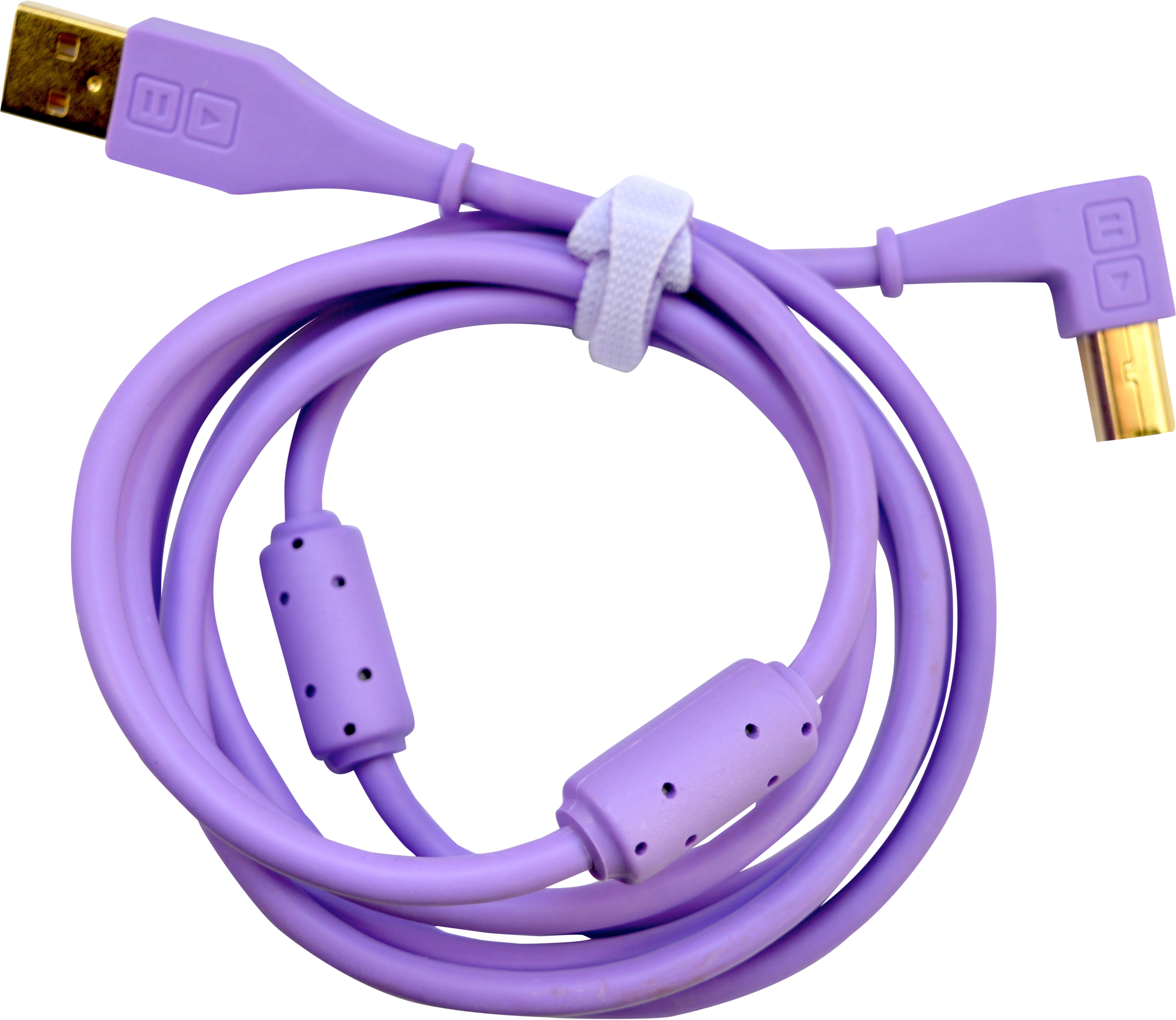 DJ TechTools USB Chroma Cable purple abgewinkelt (ca. 1,5m) DJ TechTools USB Chroma Cable purple abgewinkelt (ca. 1,5m)
