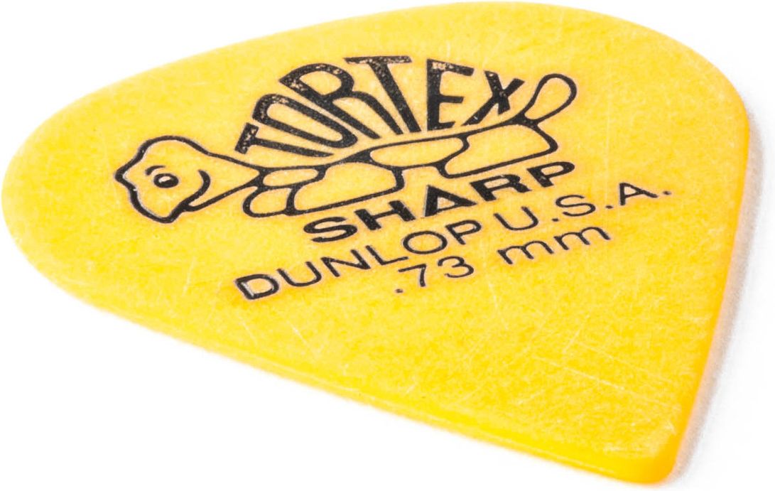 Dunlop Tortex Sharp Plektrum 0.73mm gelb 412R73