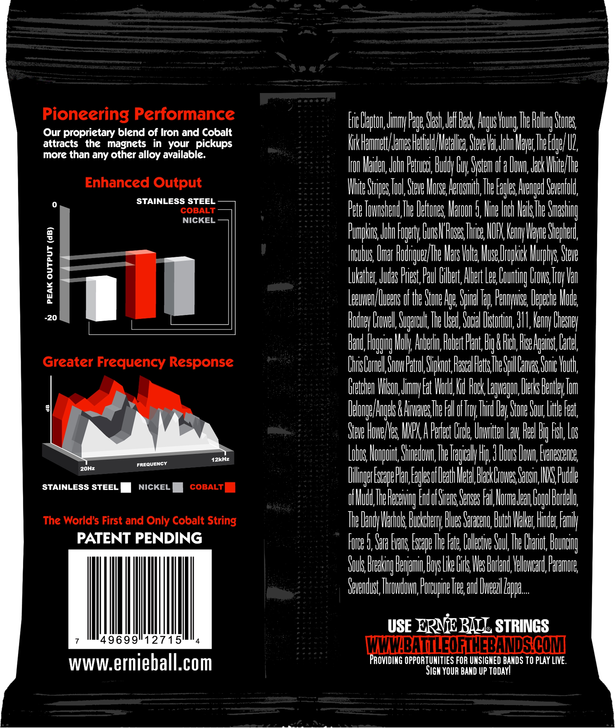 Ernie Ball Cobalt Skinny Top Heavy Bottom 010-052