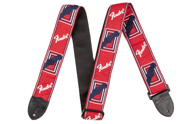 Fender Gitarrengurt Monogram Red/White/Blue