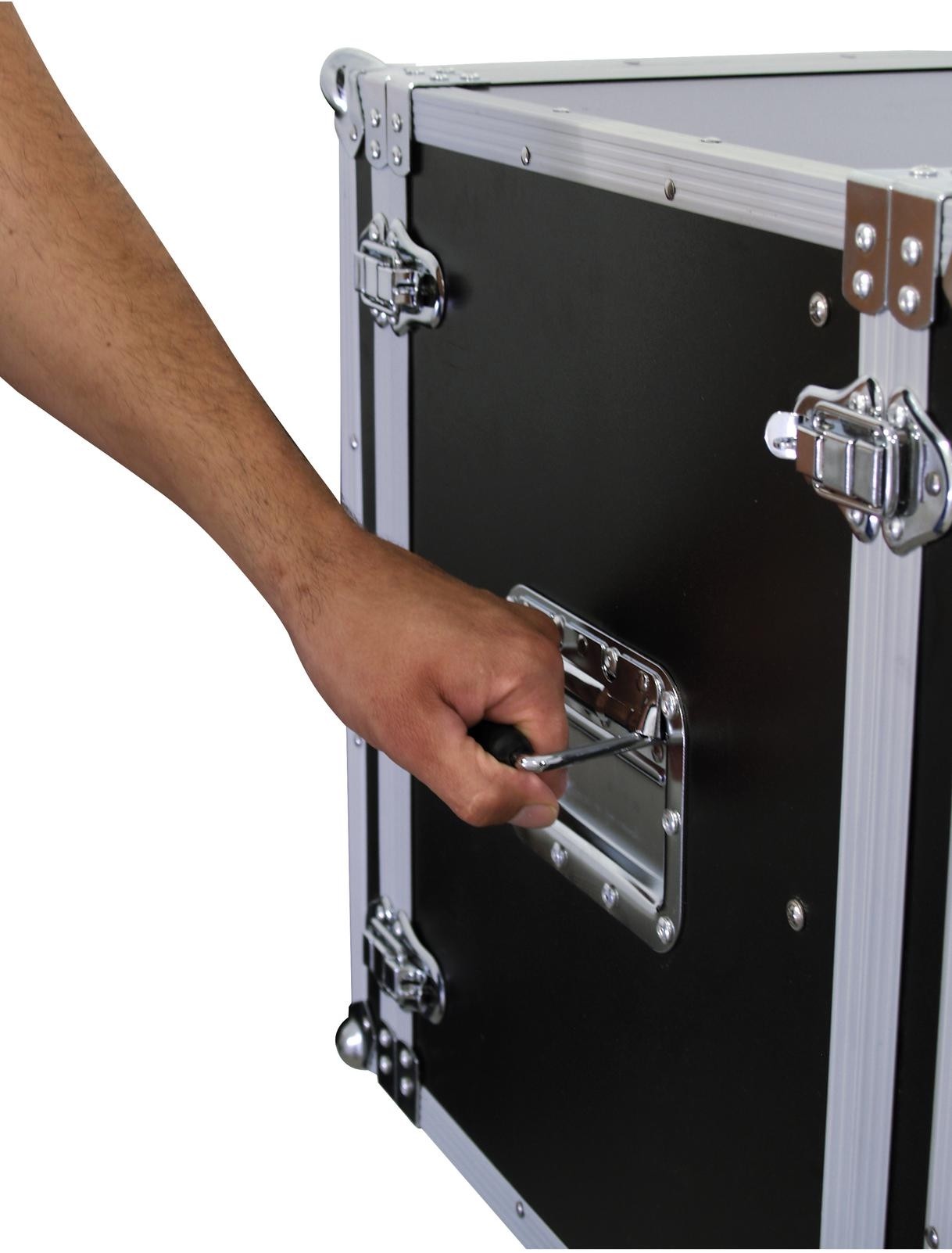 ROADINGER effect rack CO DD, 8HE, 38cm deep, black