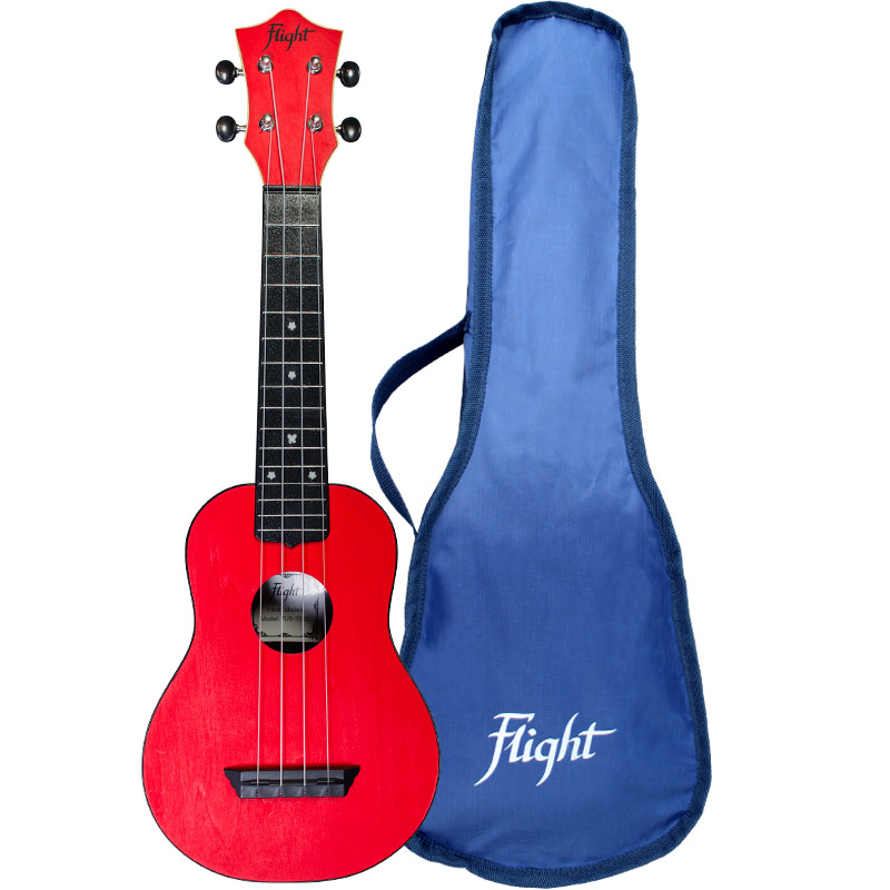 Flight TUS 35 RD Sopran Ukulele Rot inkl. Bag
