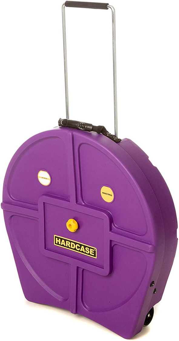 Hardcase HNP9CYM22-PU Cymbal Case Trolley for 9 cymbals up to 22" - Purple