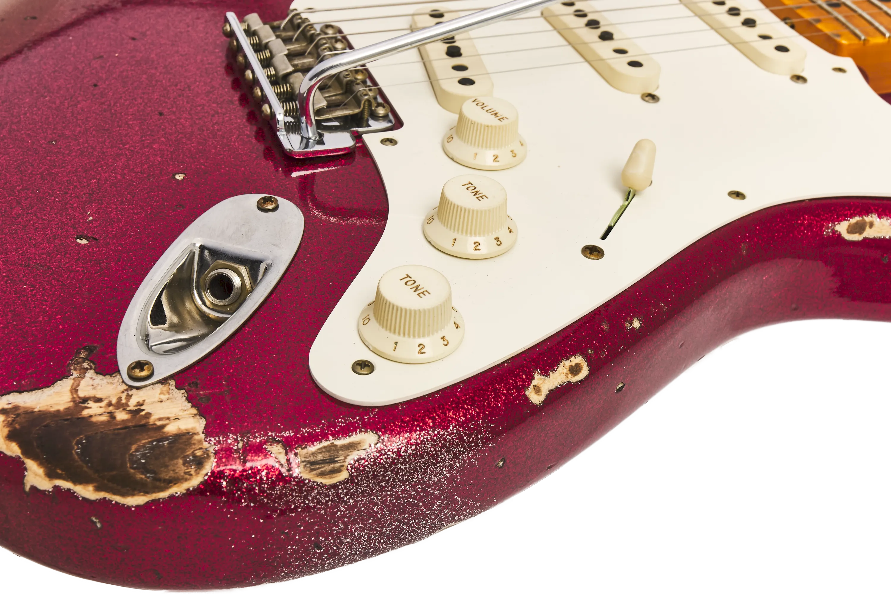 Fender Custom Shop 1957 Stratocaster Heavy Relic Red Sparkle – Bild 8