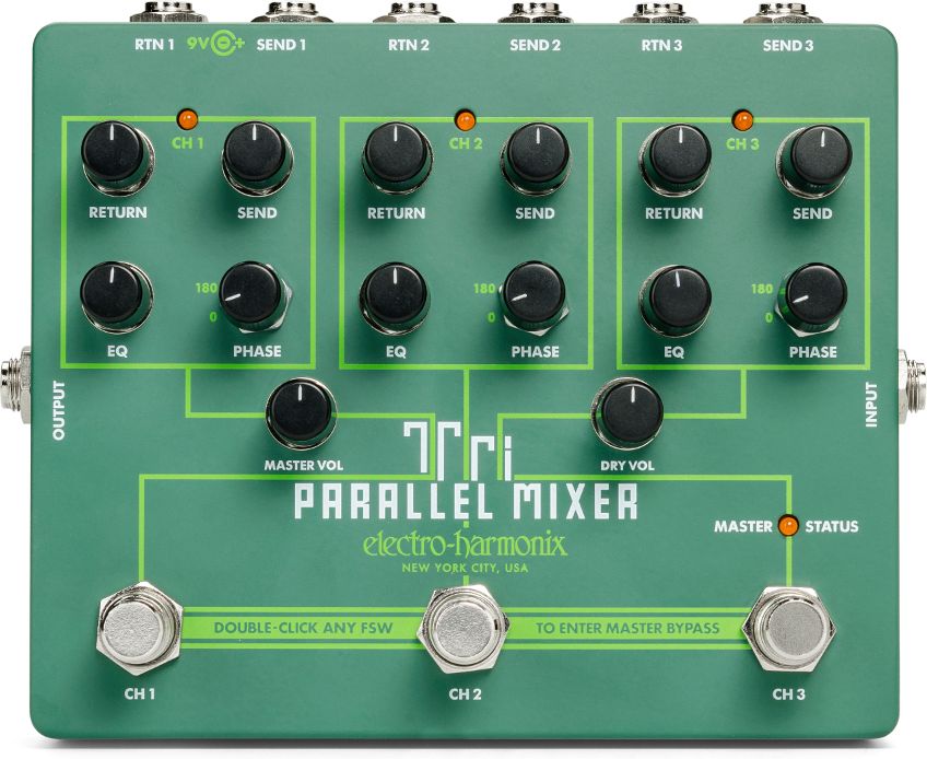 Electro Harmonix Tri Parallel Mixer Effects Loop Mixer/Switcher 
