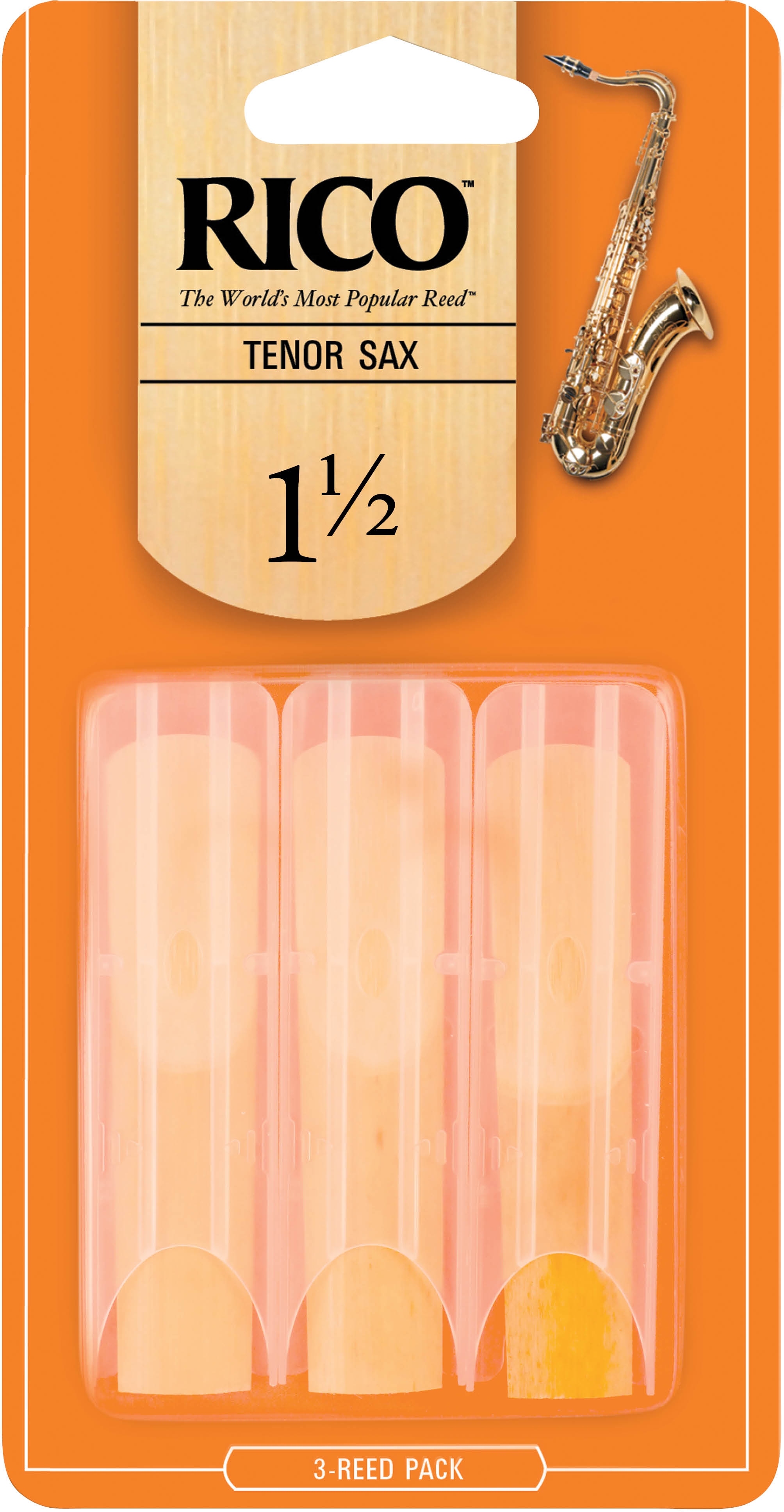 Rico Blatt Tenor-Saxophon   1,5   3er Blister RKA0315