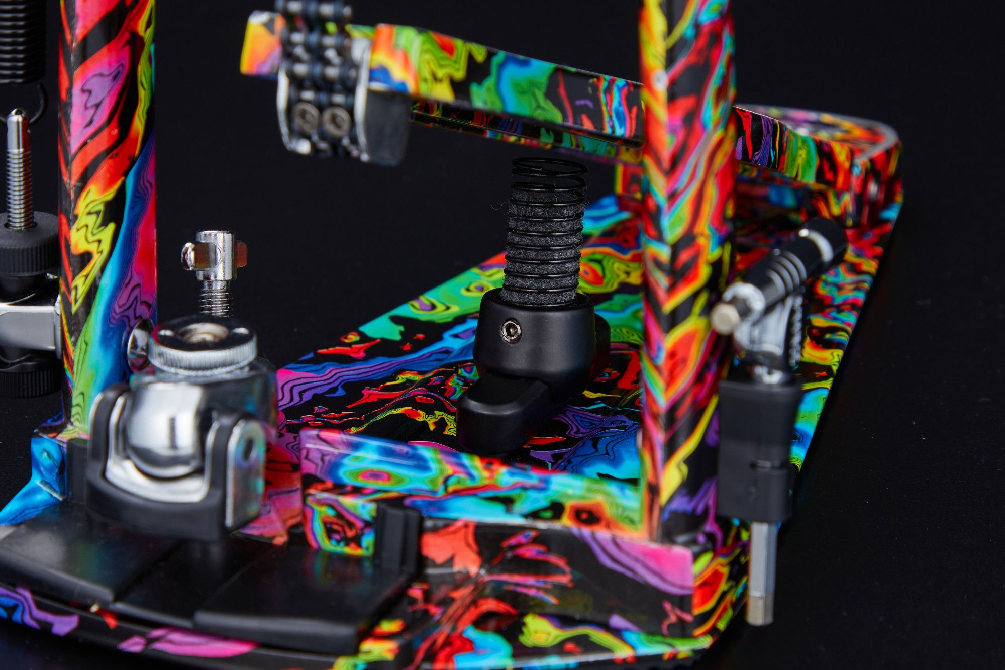 Tama HP900PWMPR Iron Cobra Power Glide Twin Pedal - Marble Psychedelic Rainbow Finish Tama HP900PWMPR Iron Cobra Power Glide Twin Pedal - Marble Psychedelic Rainbow Finish