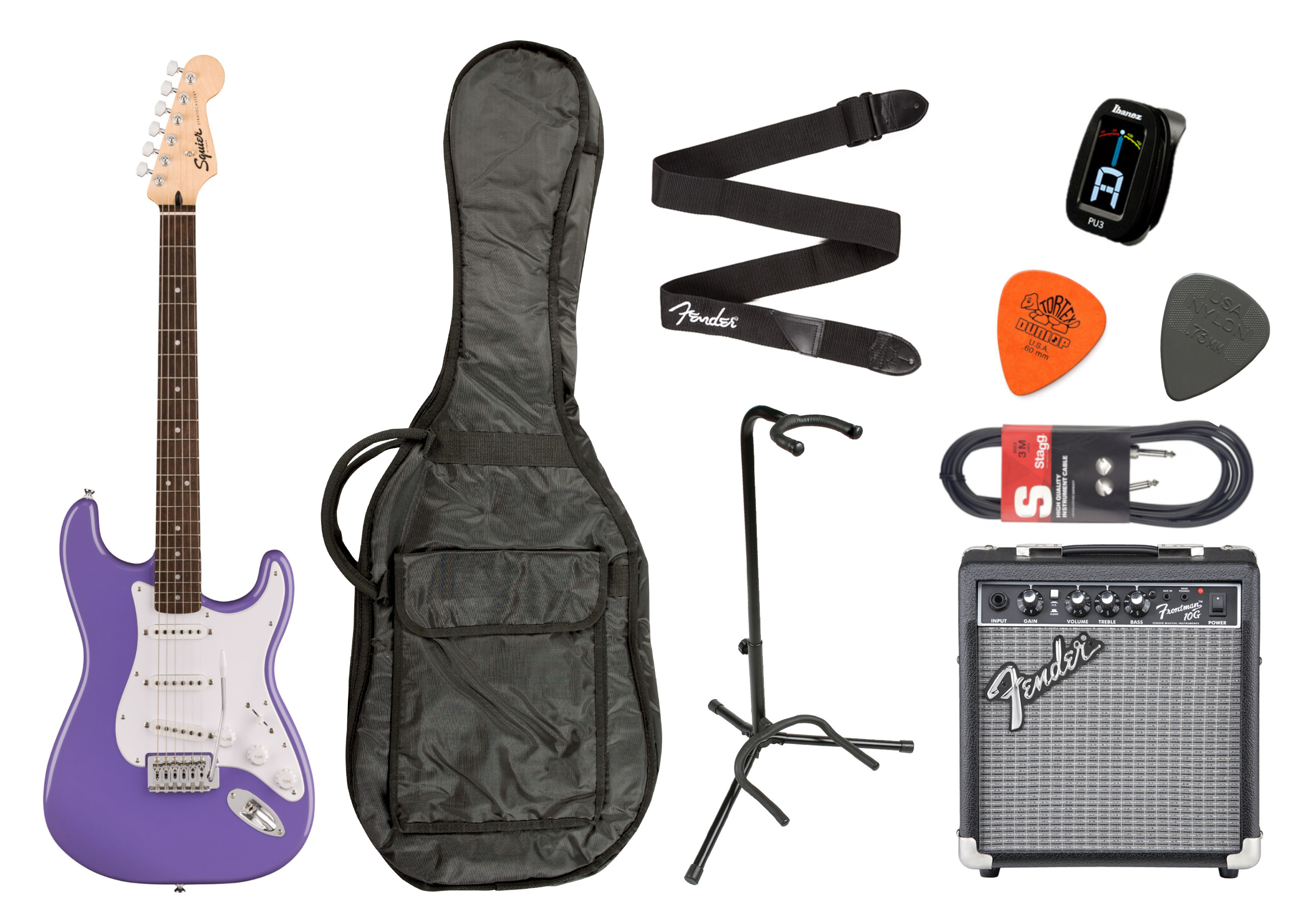 Fender Squier Starterset Sonic Strat Ultraviolet
