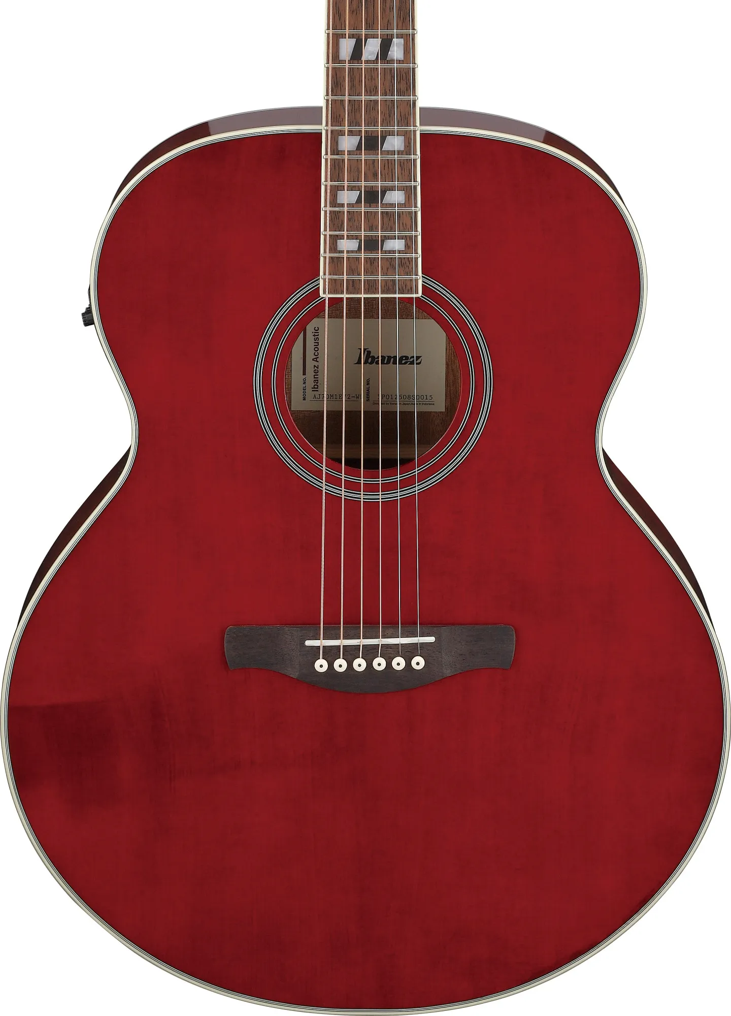 Ibanez AJ70M1E-WR Wine Red – Bild 4