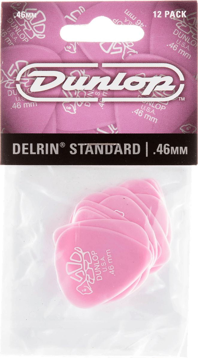 Dunlop Delrin 500 Pick 0.46mm 41P46 pack of 12